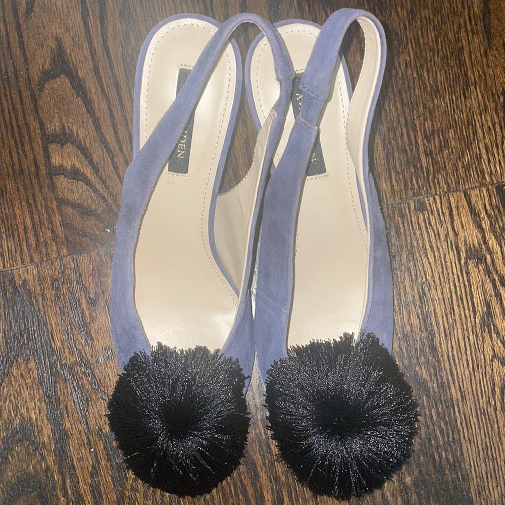 Ava & Aiden pom sling backs